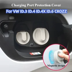 Fit For Volkswagen VW ID.3 ID.4 ID.4X ID.6 CROZZ Car Charging Port Protection Cover Waterproof Anti-dust Rubber Cover