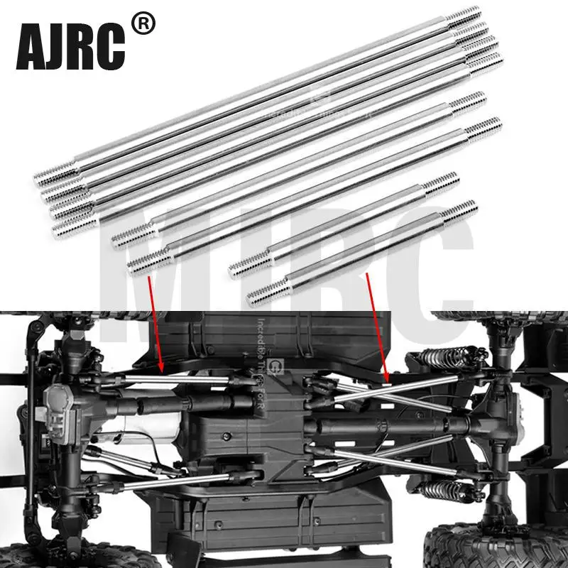 

The New Wheelbase Connecting Rod Stainless Steel Titanium Material 8 Sets For Trax Trx-4 313mm Bronco 324mm Defender G500 K5