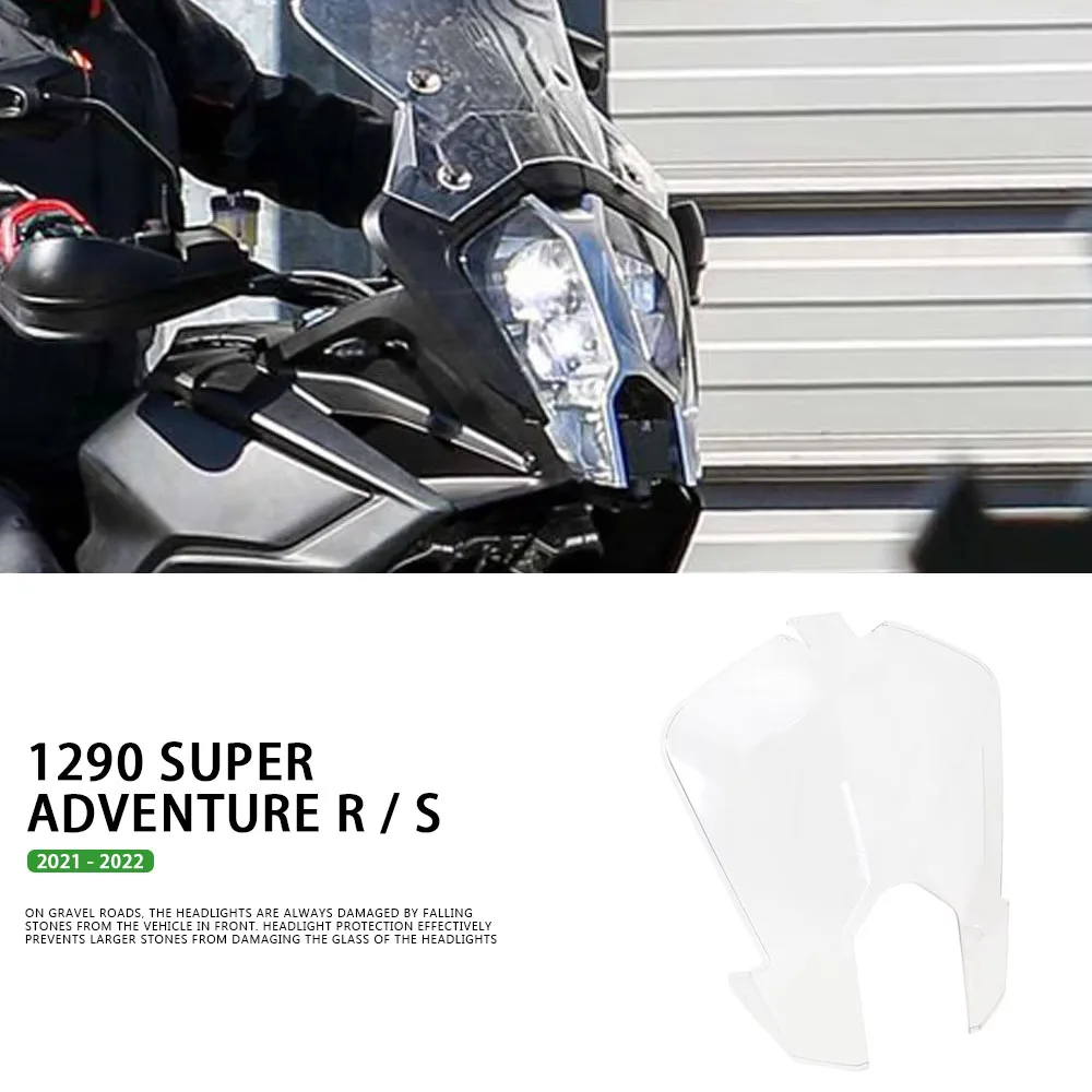 

New Transparent Accessories Headlight Guard Headlight Protector FOR 1290 Super Adventure S 1290 Super ADVENTURE R 2021 2022