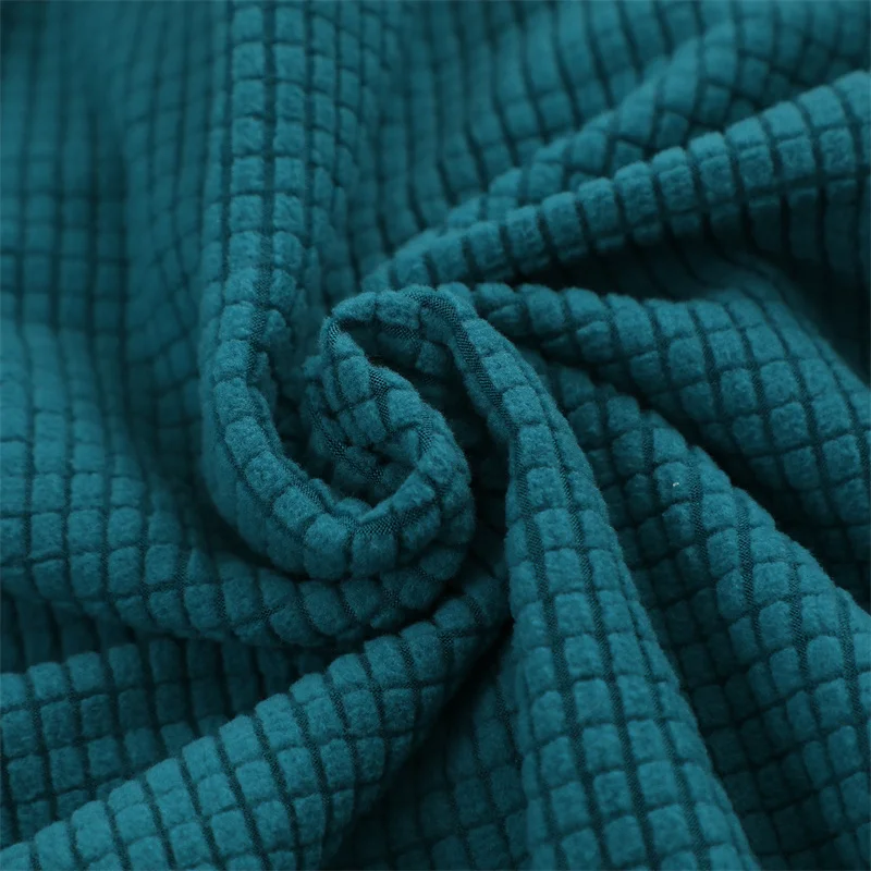 1/4 Stück/Set Geteilte Esszimmerstuhl-Bezüge, Dehnbare Jacquard-Rückenlehnen-Stuhlhussen, Abnehmbare Einfarbige C-förmige Stuhlschoner, Dekor – Detail 6
