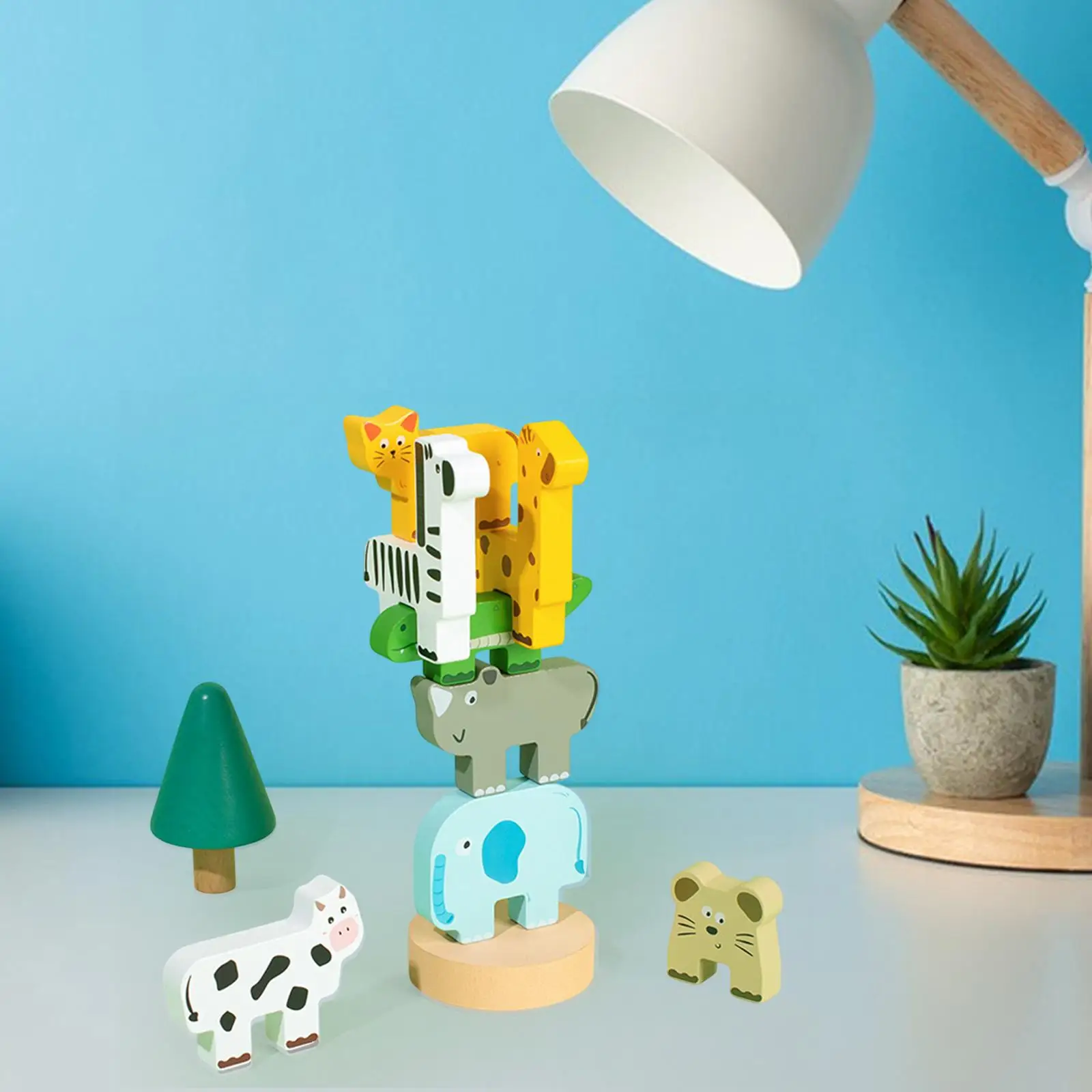 Brinquedos de empilhamento de madeira Brinquedo educacional de equilíbrio de atividade de equilíbrio