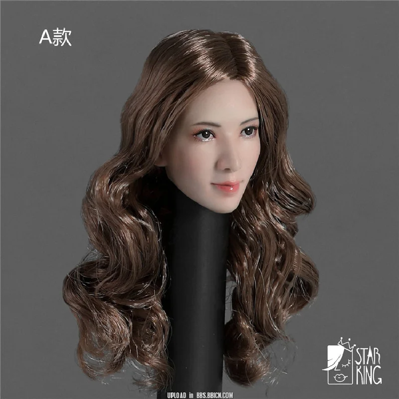 SK001 1/6 Scale Asian Beauty Head Sculpt Lin Head For 12 Inch Action Figure Cosplay Dolls Hobby Gift Collection Toys Fans