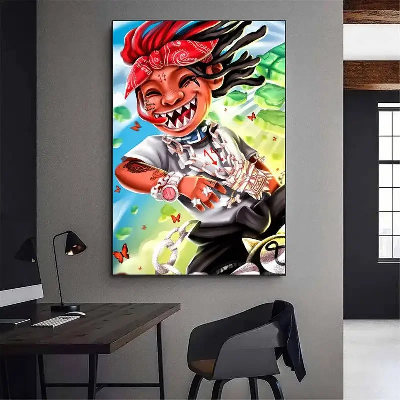 trippie Rapper Singer redd POSTER Poster Prints Wall Pictures Living Room Home Decoration Small