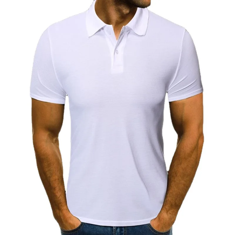

2025Summer new men's short sleevesPoloFashion Casual Turn-down Collar Solid Color ShirtPoloMen's tops
