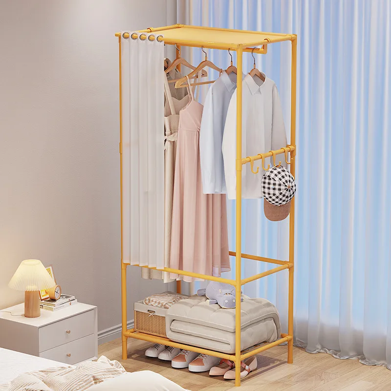 Large Capacity Mordern Simple Wardrobe With Dust-Proof Cloth Home Furniture Storage Rack Clothes Hanger For Bedroom