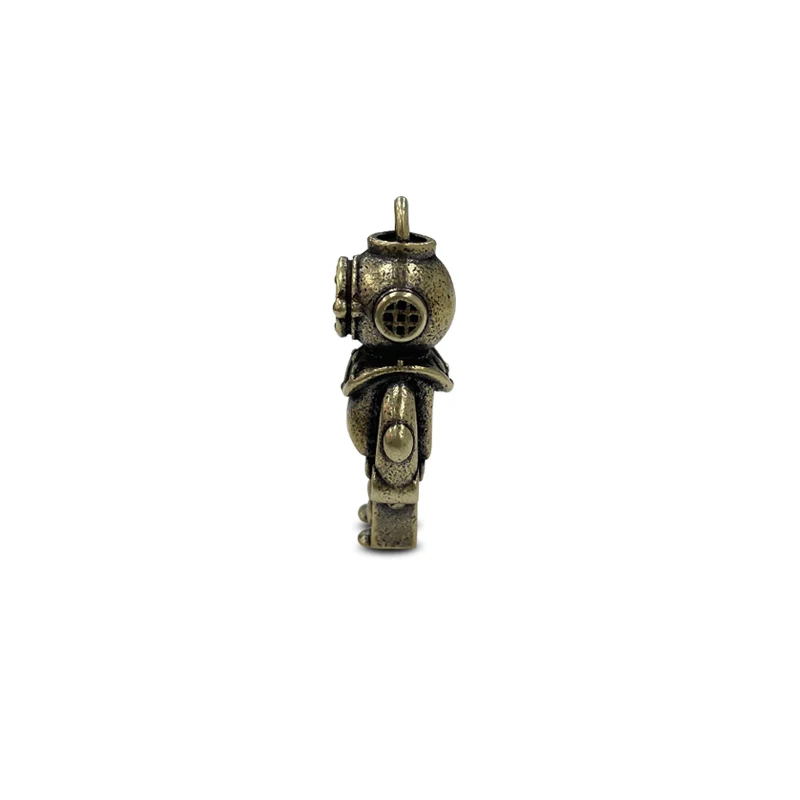 Brass Diver Knife Bead Woven Lanyard DIY Pendant Jewelry Accessories EDC Outdoor Tool Paracord Keychain Hanging
