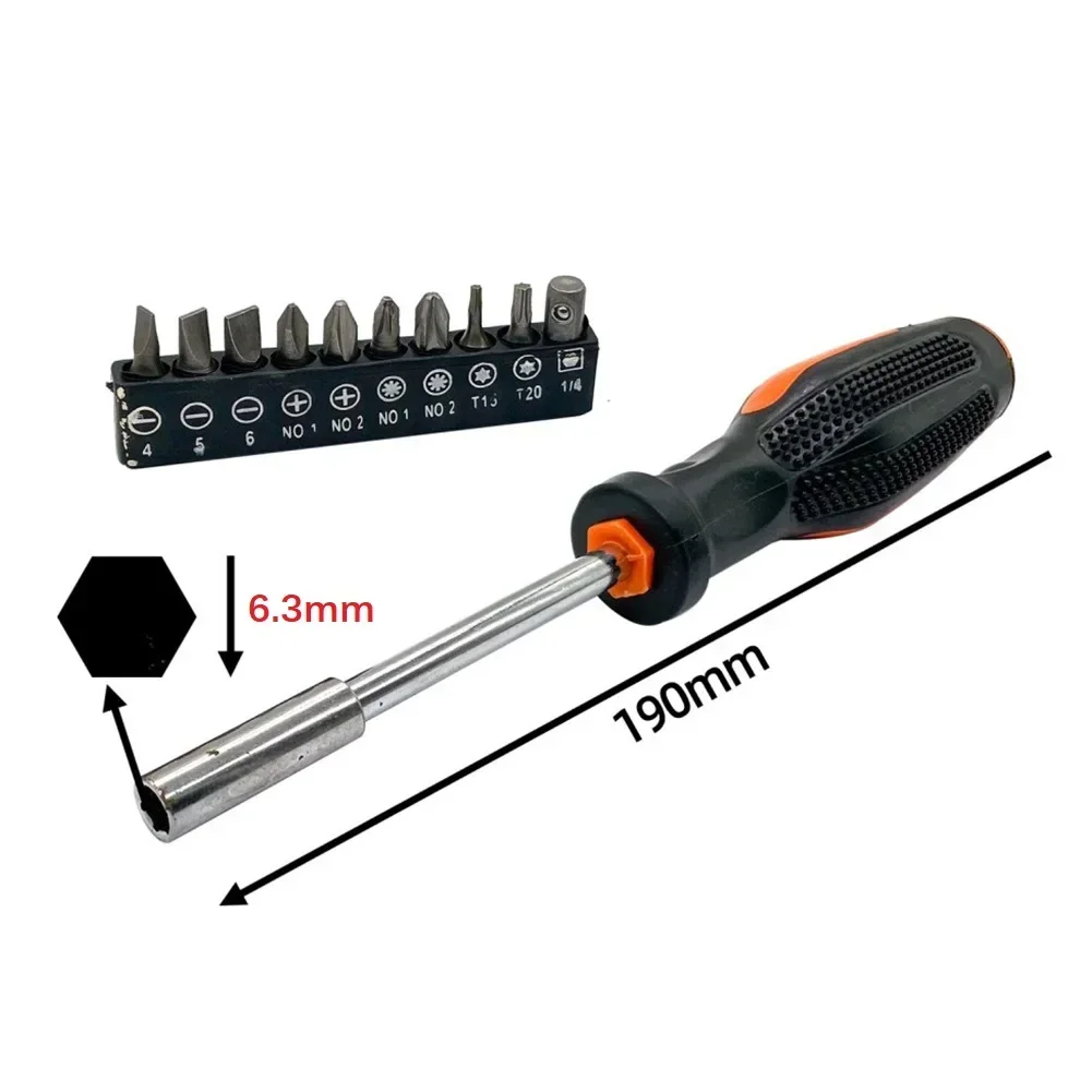 11 Pcs Screwdriver Set Multifunction Magnetic Hex Screw Bit Socket Handle Set Repair Manual Tools Precision Household Hand Tool