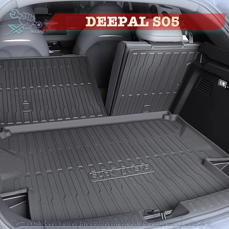 

For Changan DEEPAL S05 2025 TPE Custom Fit Car Trunk Mat All Season Cargo Mat 3D Shaped Laser Measured Trunk Liner