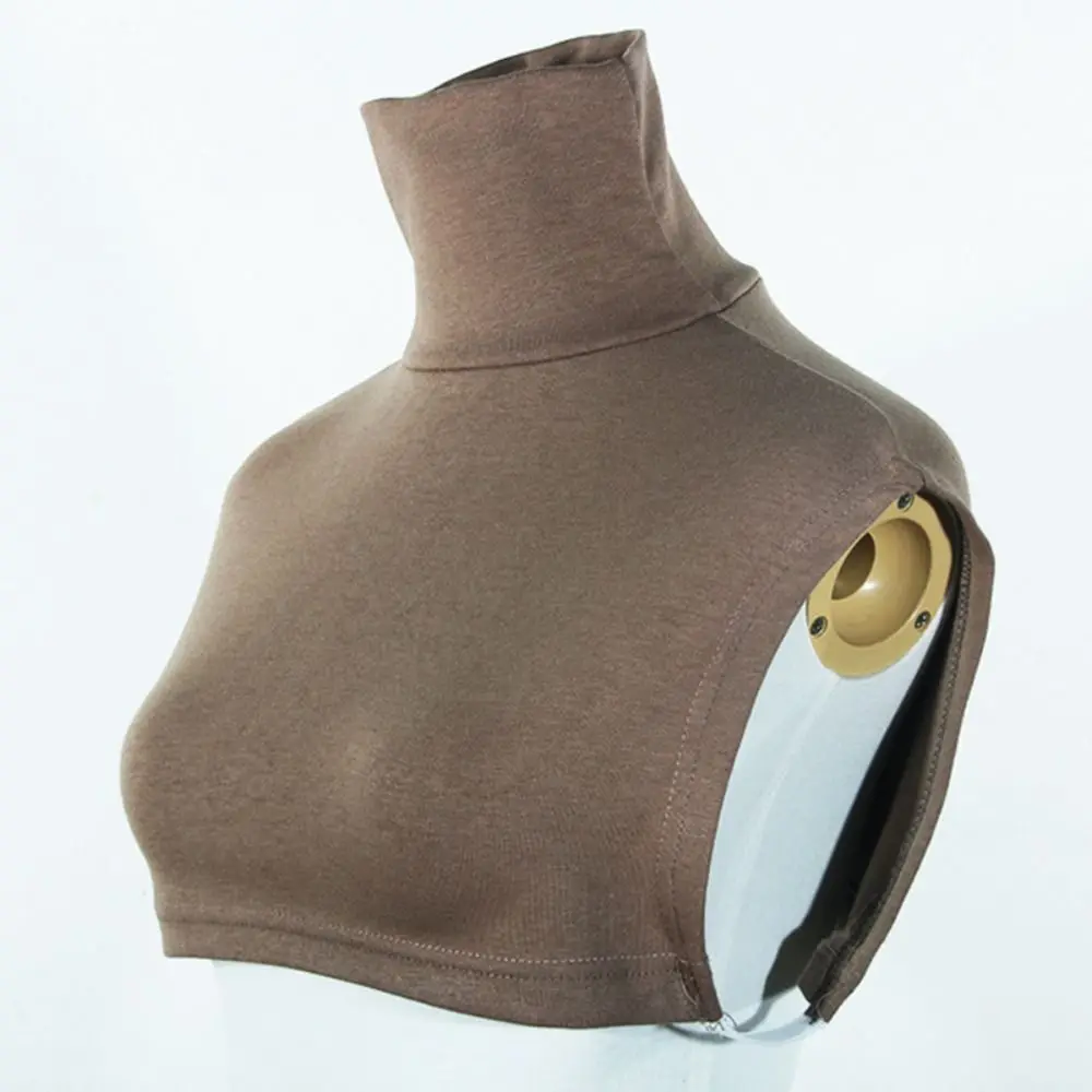 Portable Solid Color Turtleneck Fake Collar Detachable Extensions Mock Neck Cover Muslim Modal Women Half Top Blouse