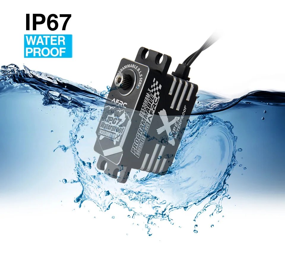 D3530HBM-X Programmierbares bürstenloses Servo für RC-Autos, Boote, Flugzeuge - HV wasserdichtes IP67 Low-Profile Pro-Servo – Detail 2