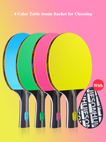 Huieson 5 Stars FL Table Tennis Colorful High Bounce Single Racket Cover Double-Sided Reverse Rubber Novice Table Tennis Racket
