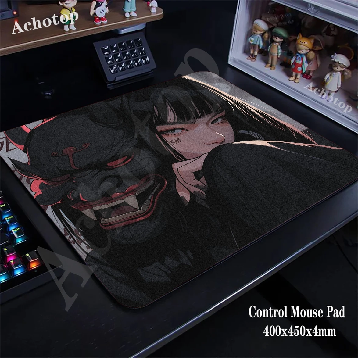 Mask Girl Control Mouse Pad Gaming Mousepad Gamer Speed Mouse Mat Setup tappetini per tastiera 400x450mm tappetini per Mouse tappetino da scrivania in gomma per ufficio