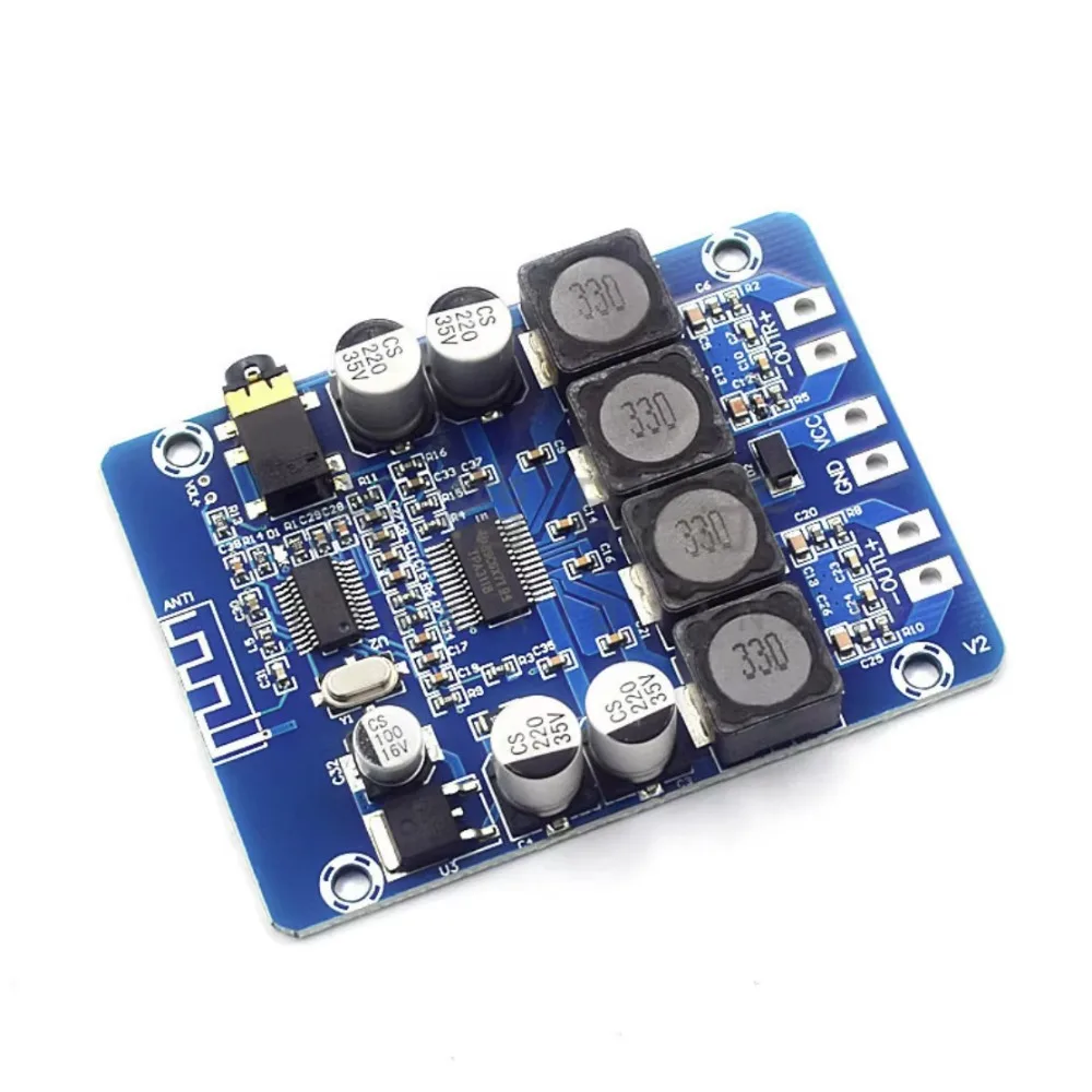 

2pcs/lot XH-M314 Hi-Fi BLE5.0 Amplifier Board - TPA3118 Dual 45W Stereo Audio Module with AUX Input & Decoding