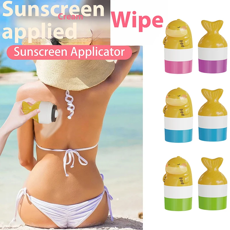 Travel Sunscreen Applicator Empty Refillable Sunscreen Lotion Applicator Portable Applicator For Kids Adults