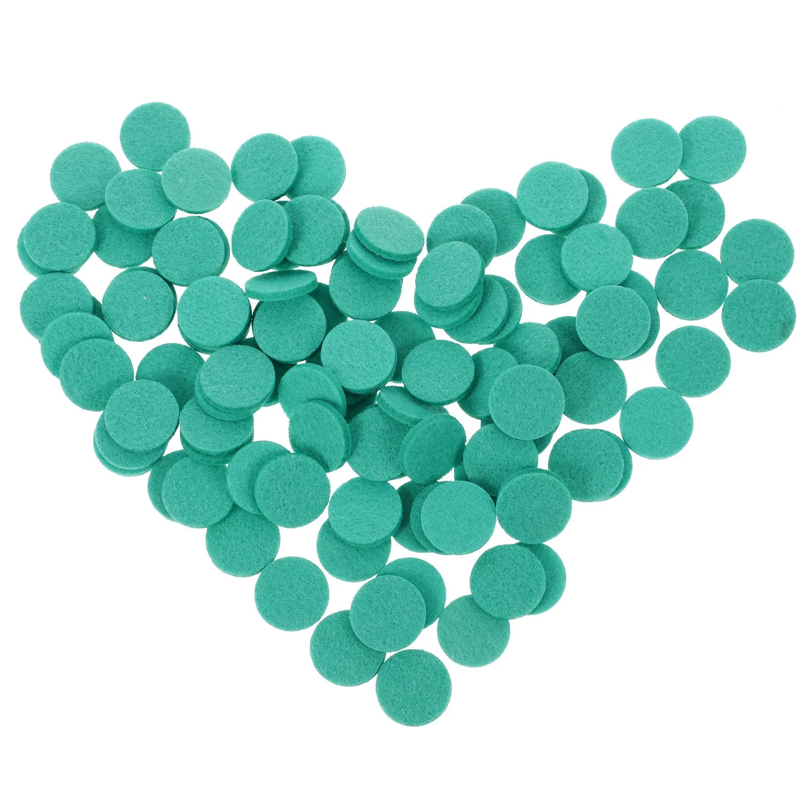 

100pcs Aromatherapy Cotton Pads Round Blue Essential Oil Diffuser Refill Pendant Necklace Accessories Long Lasting Scent