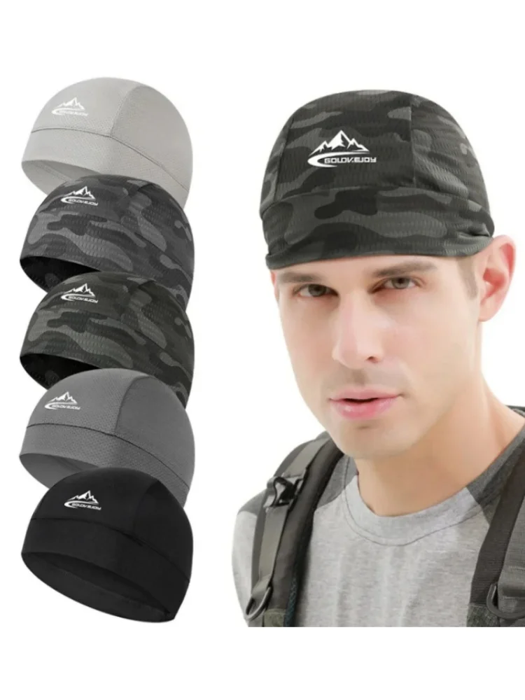 AliExpress Quick Dry Cycling Breathable Mesh Skull Beanie Cap Sweat Absorbent Sports Cap Helmet Liner  Cycling Moisture Wicking Hat Bandana