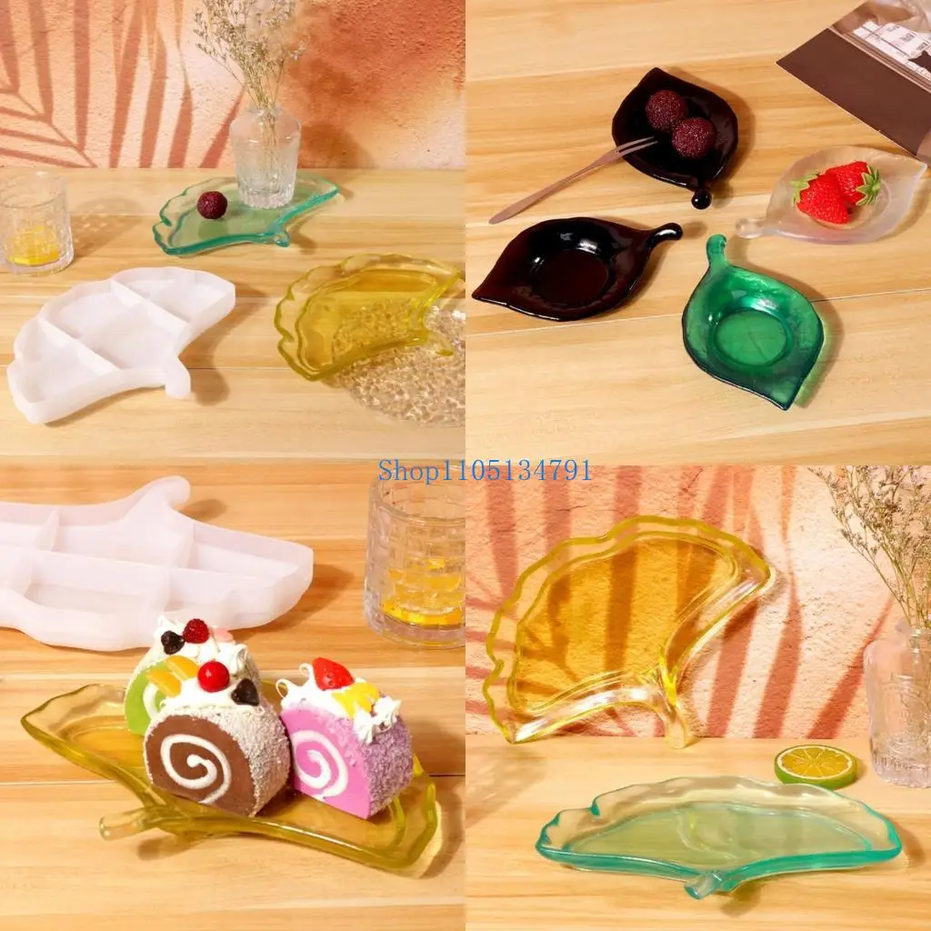 

98km Ginkgo Epoxy Resin Casting Mold for Trinkets Storage Container Jewelry Tray Mold