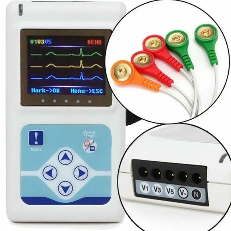 

3 Channel Ecg Machine 24 hour Dynamic Holter ECG EKG Recorder Holter Monitor Pice Held with CE ISO Approved