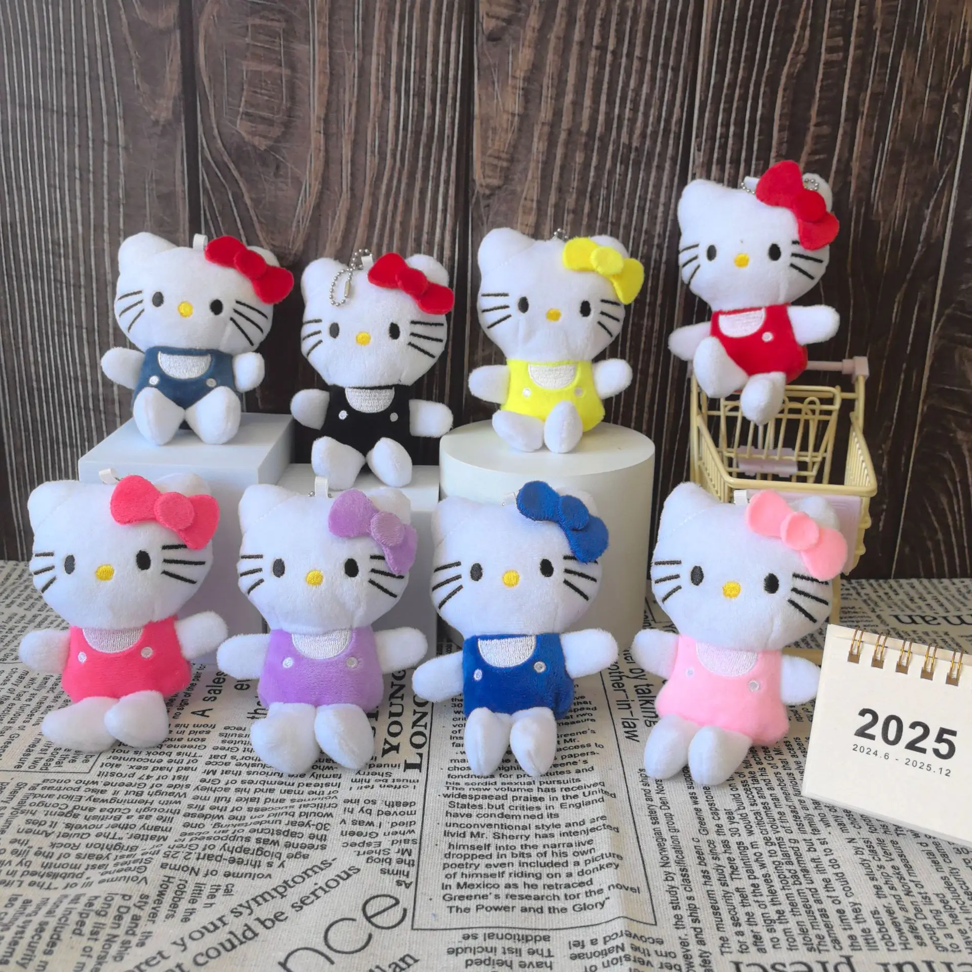 

Hello Kitty Plush Keychain Cute Anime Doll Charm for Girls Bags Accessories