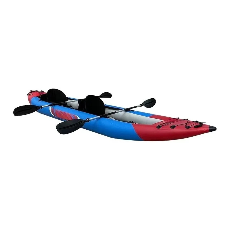 Inflatable Kayak 2 Person High Performance Dropstitch Fishing Boat Folding Travel Kayak with Paddle Fast Delivery