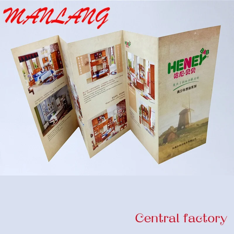 

Custom Luxury customized design catalog printing folding brochure booklet flyer instruction manual printing