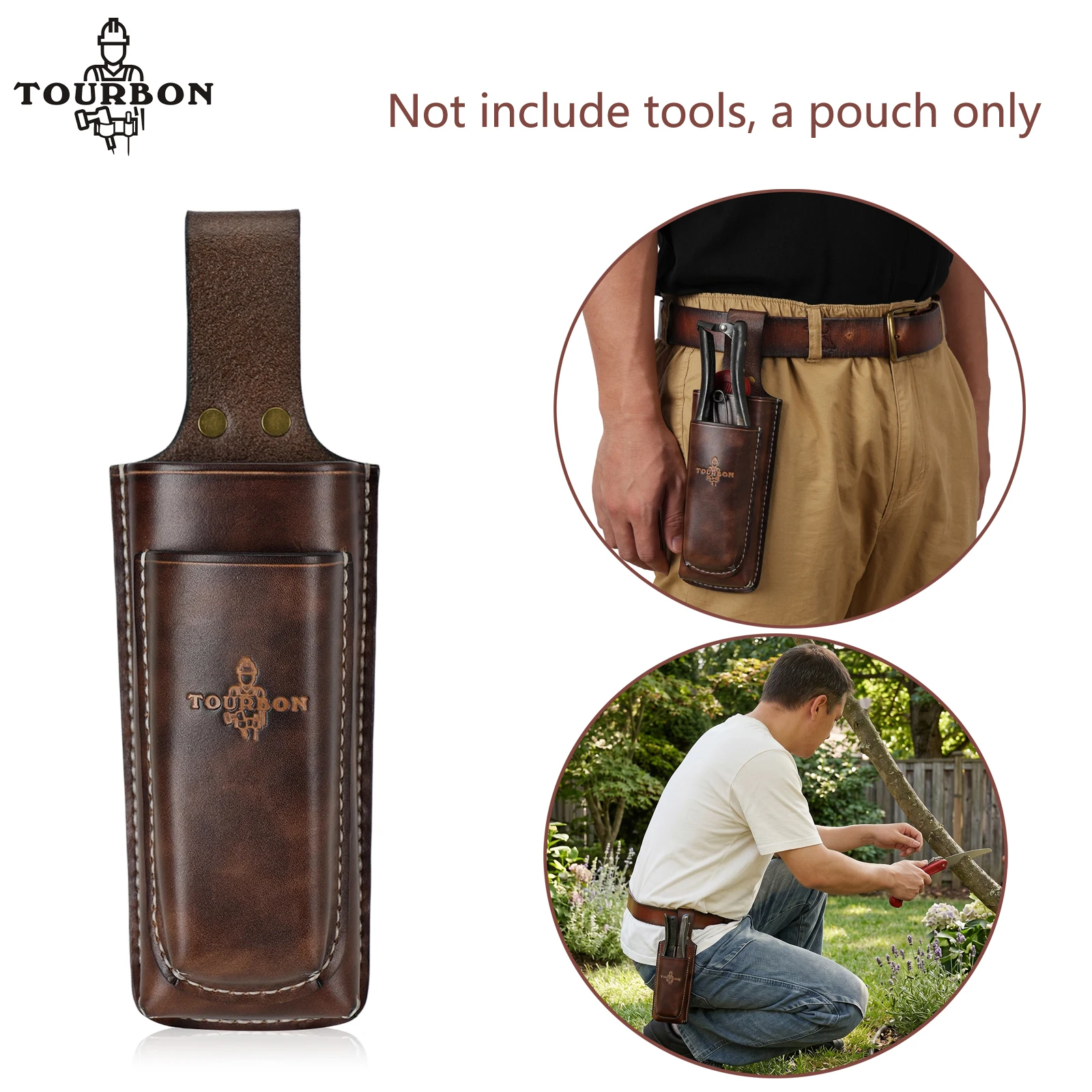 tourbon-2-in-1-leather-garden-tool-holster-for-pruning-shears-folding-saw-open-top-design-w-2-belt-loop-landscaping-yard-work