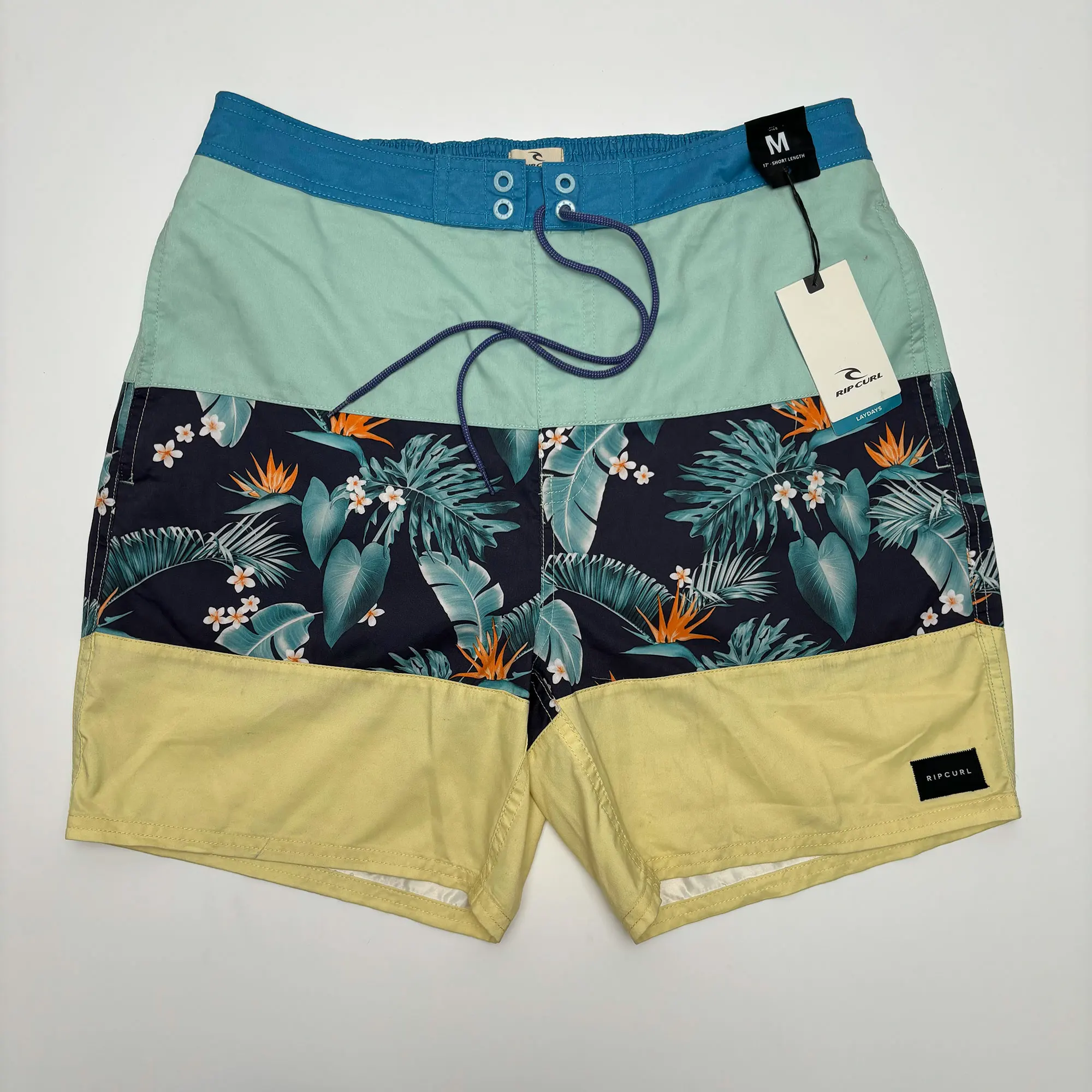 Size S M L RIP CURL Men's Surfing Swimming Beach Shorts Sport Bermuda Shorts Volley Boardshorts Swimwear Side Pocket Two Layer