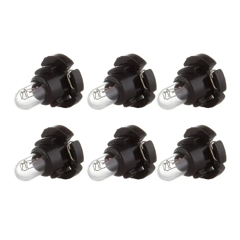 10pcs Replacement Warm White LED Instrument Bulb T3/T4.2 Wedge Halogen Bulb Universal Durable Panel Dash Light Automobile