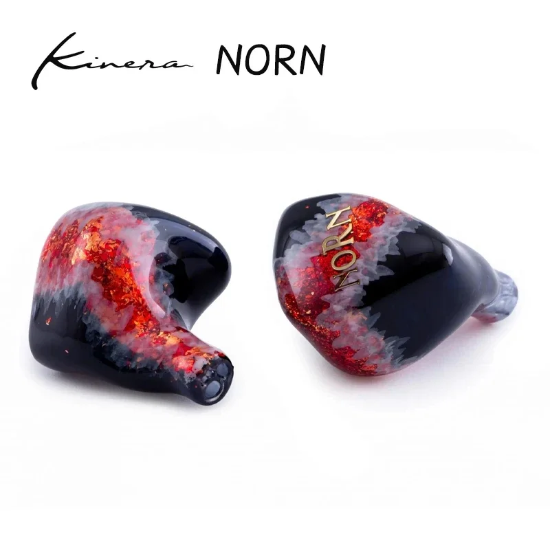 KINERA NORN In-Ear Monitor 4BA+1DD Hybrid Earphone Hand-Painted Faceplate 32 Ohm 110dB with 2.5mm Balanced Plug