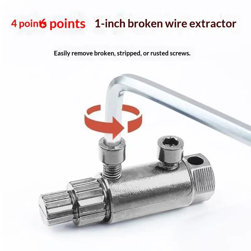 1 Set Broken Wire Slide Tooth Removal: Faucet Angle Valves Damage Screw Extractor Water-Pipe