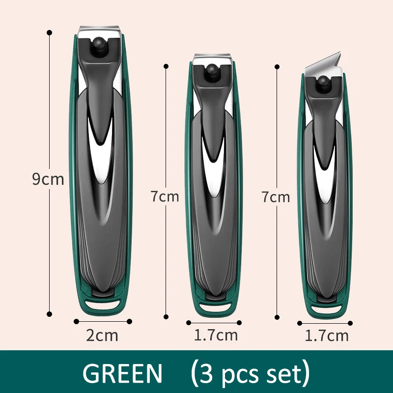 Kleurrijke nagelknipper Anti-splash nagelknipper Afneembaar ontwerp Vingernagelknipper Roestvrij staal manicure nagelgereedschap