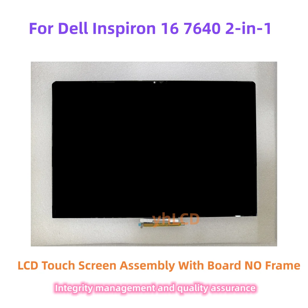 16.0 Inch  For Dell Inspiron 16 7640 2-in-1 7620 2-in-1 Laptop Display LCD Touch Screen Assembly Digitizer  Replacement