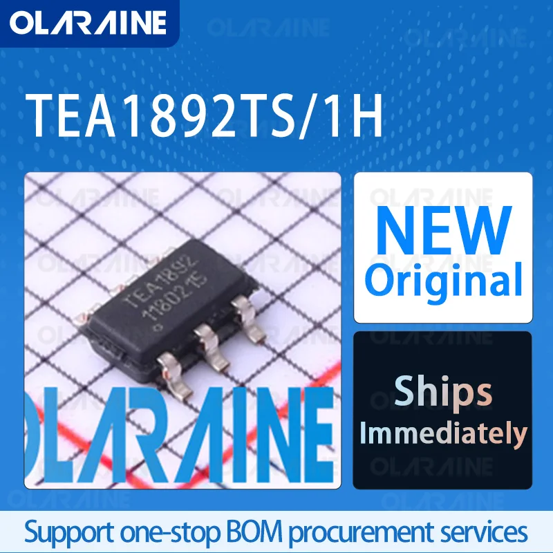 

5/10/100Pcs TEA1892TS/1H TSOP-6 original ic chip Switch controllers RoHS 1 Output Frequency 250 kHz Voltage 10 V Current 2.7 A