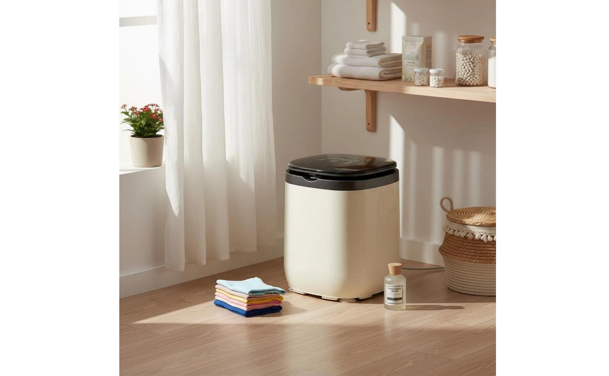 Mini Underwear Washing Machine Sterilization Automatic Wash and Dry Machine Sock Washer High Temperature Clean for Dormitory Mini Underwear Washing Machine Sterilization Automatic Wash and Dry Machine Sock Washer High Temperature Clean for Dormitory