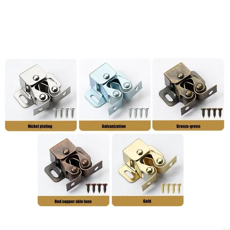 

15Set Double Roller Cabine Lackes Murching Catches Capeboard Door Double Roller Cating Furniture Hardware M89b