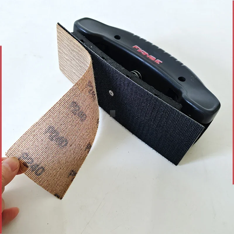 Adjustable Rectangular Hand Sanding Block, Spring Type Curvable Hand Sand Board for Auto Body Putty Grinding