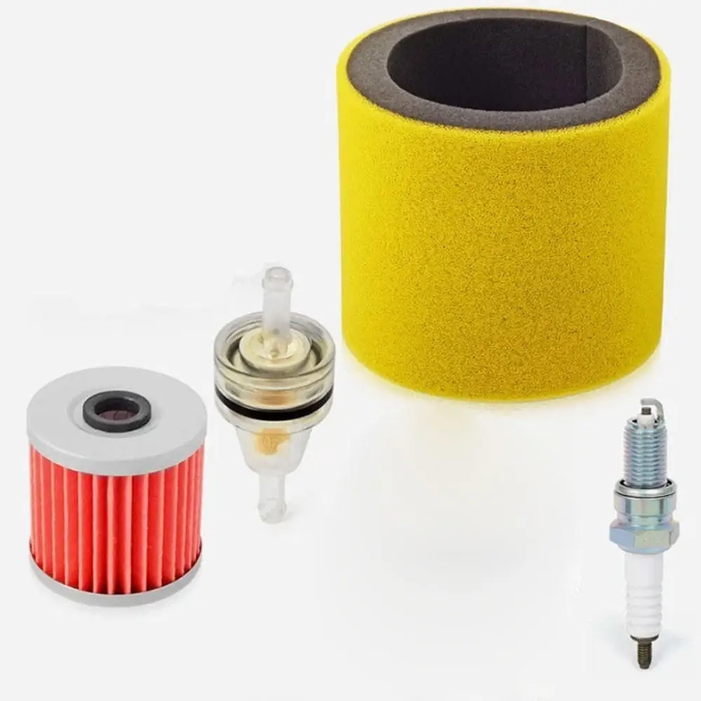 ATV Air Filter Oil Filter for Kawasaki KLF220 KLF250 KLF300 Bayou 220 250 300 1988-2011 Fuel Filter Spark Plug Gasket Engine Kit
