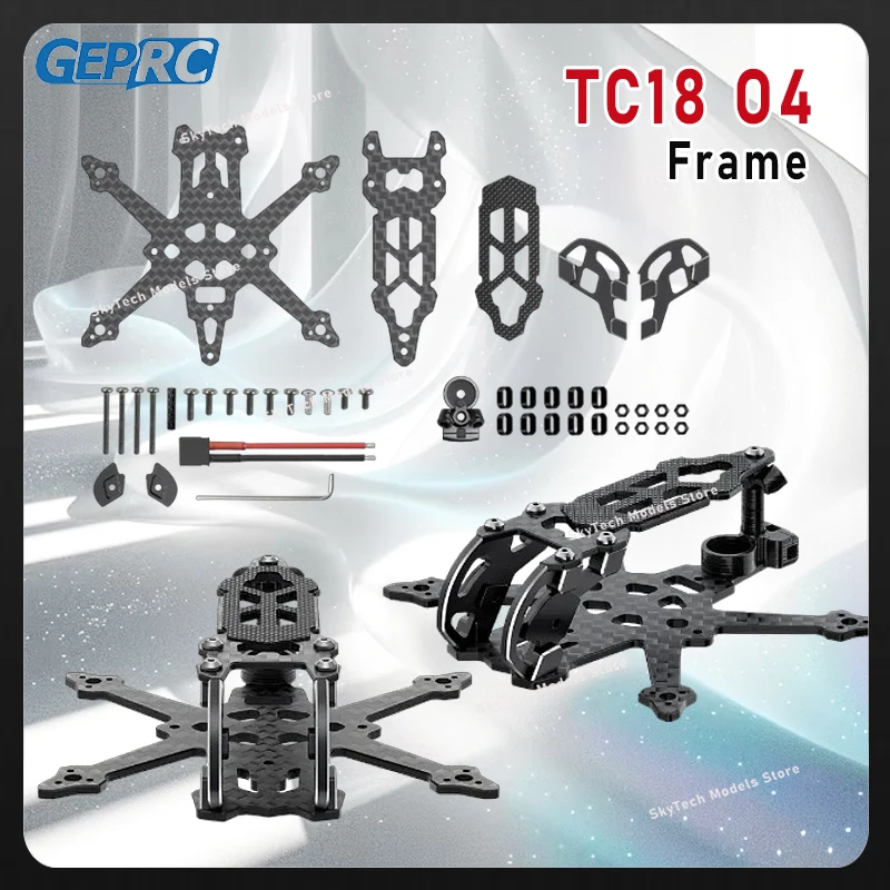 

GEPRC GEP-TC18 O4 Наборы рамок Подходит для дрона T-Cube18 Рама из углеродного волокна DIY RC FPV Квадрокоптер Аксессуары для дронов Запчасти