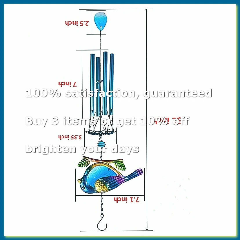 Wind Chimes Outdoor Indoor Decor Windchime, Mobile Romantic Wind Chimes for Home Festival Garden Decoration