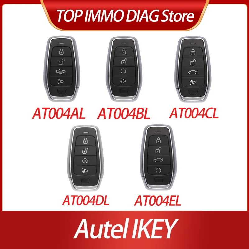 

AUTEL IKEY AT004AL AT004BL AT004CL AT004DL AT004EL 315MHZ/433MHZ Basic Universal Smart Key For KM100 IM508 IM608 XP400Pro