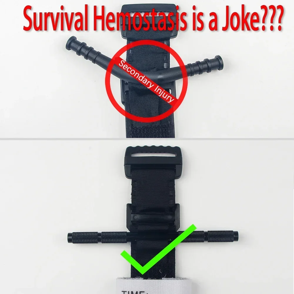 Tactical Emergency Tourniquet Aluminum Rod One-Handed Operation Spinning First-Aid Supplies Rescue Life Outdoor Survival Tool