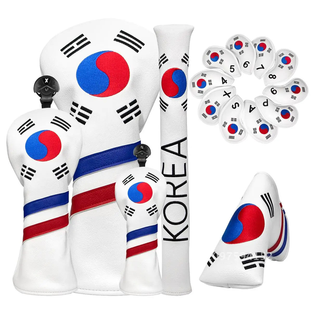 

Korean Style Golf Club Cover PU Material Golf Cart Cover New Golf Accessories