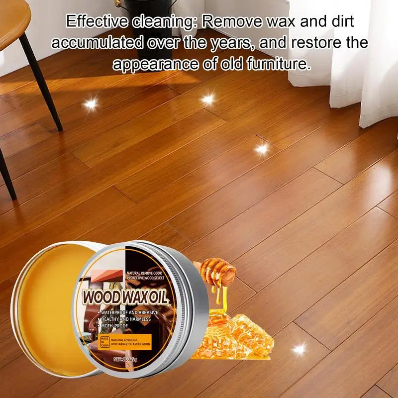 Natural Beeswax Furniture Care Polishing Waterproof Wood Seasoning Beewax Complete Solution Furniture Care Beeswax Home Cleaning