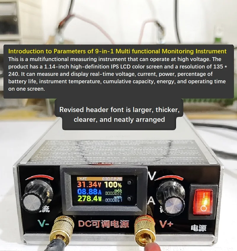

Зарядное устройство для литий-ионных аккумуляторов 350 Вт, 27 В, регулируемый источник питания постоянного тока, инструмент для ремонта с кулоновым измерителем, высокая точность