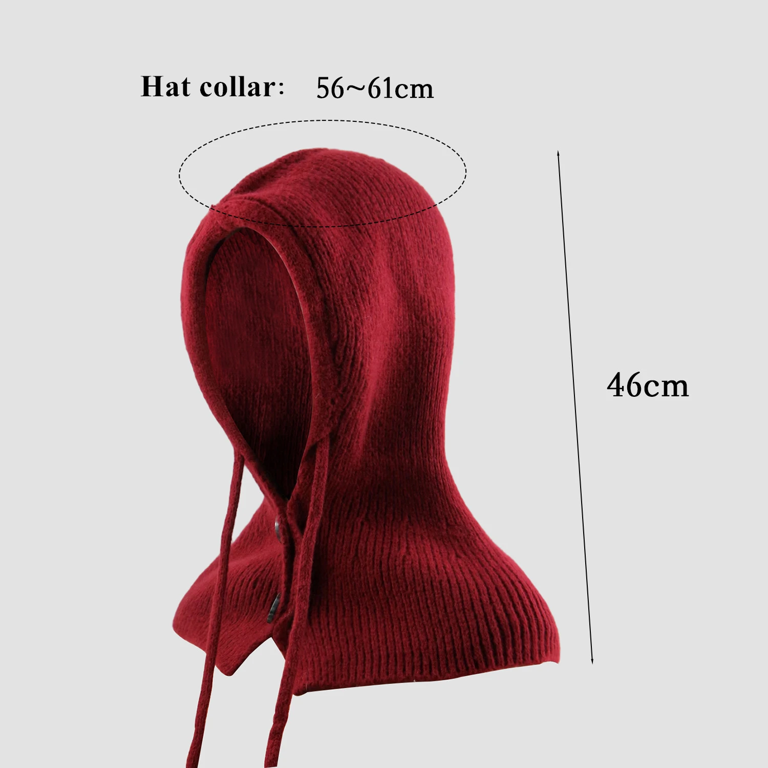 2025 جديد بالاكلافا هود وشاح المرأة محبوك 3 في 1 قبعة وشاح قناع القوطية شتاء دافئ يندبروف سدادات حماية الأذن الموضة الكورية #2