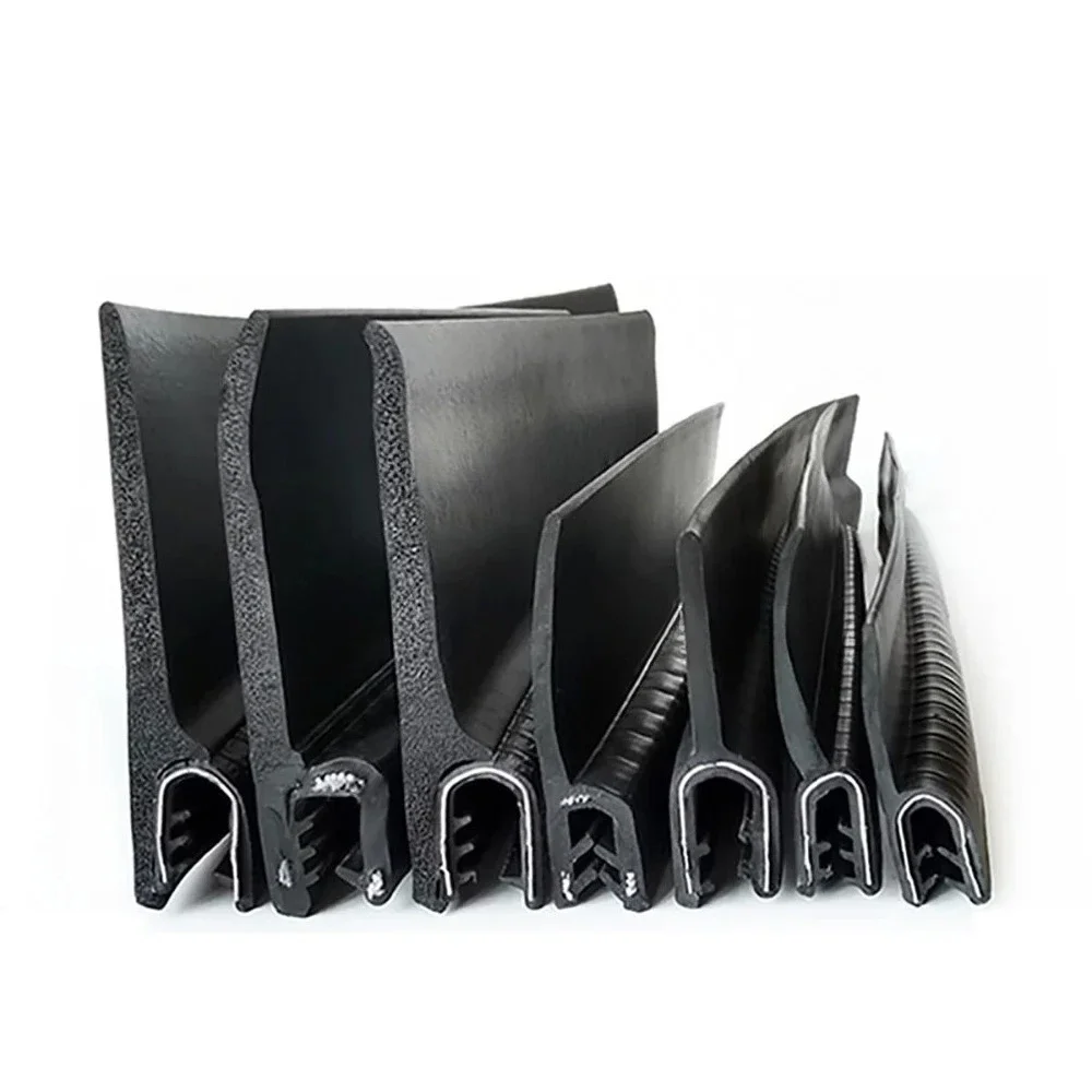 h/F/U Shape Sealing Strip EPDM Rubber Metal Wood Panel Board Sheet Clamping Groove Edge Shield Anti-Collision Protection Strip