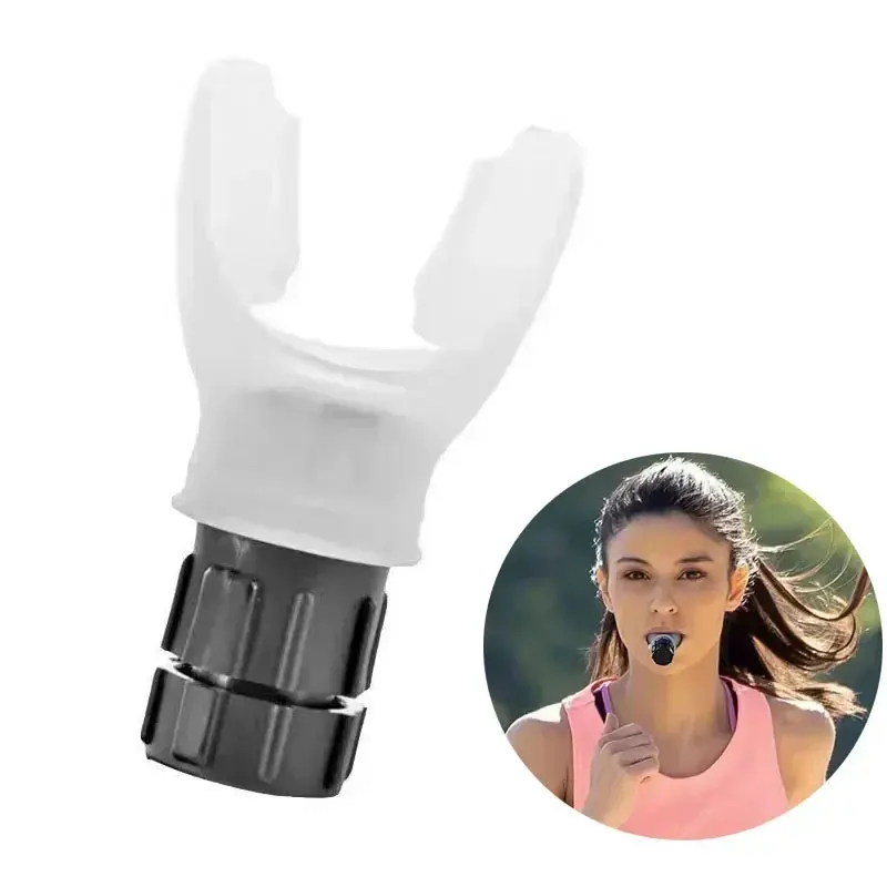 1 PC Breathing Exercise Device with Adjustable Resistance to Improve Lung Capacity and Abdominal Strength