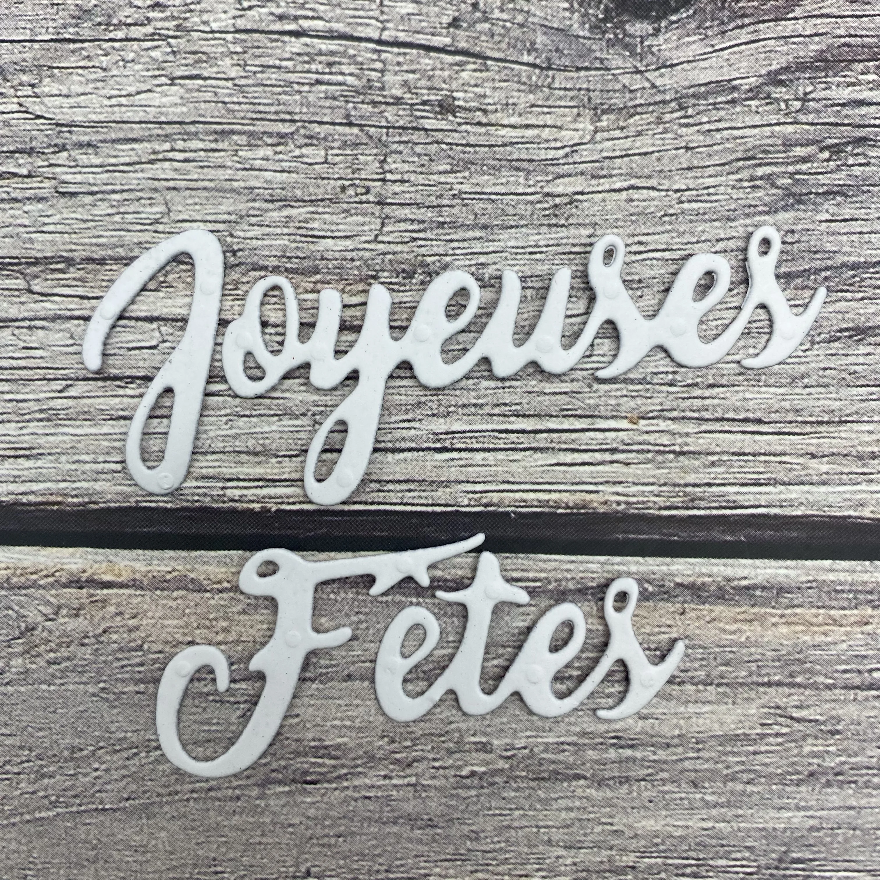 Französisch Wörter Joyeuses fêtes joyeux noël et bonne année Metalls chneid werkzeug für Gruß karte machen Scrap booking DIY Geschenk 2023 neu