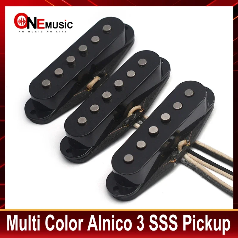 

Alnico 3 Vintage Staggered ST Style Electric Guitar Pickup RWRP Middle Pickup Handmade SSS Electric Anico III Guitar Pickup