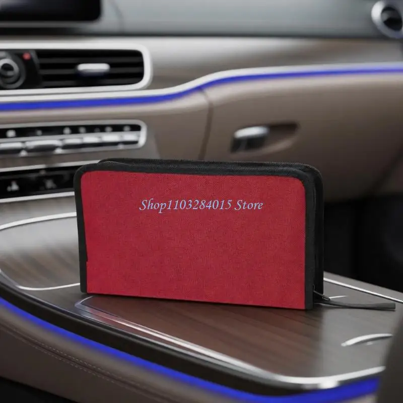 R6FF 80Slot Disc Bag Using Heavy Duty Oxford Fabric Carrying Case Safeguards Valuable Collection Discs From Damage